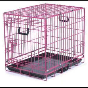 2 Door Pink Dog crates